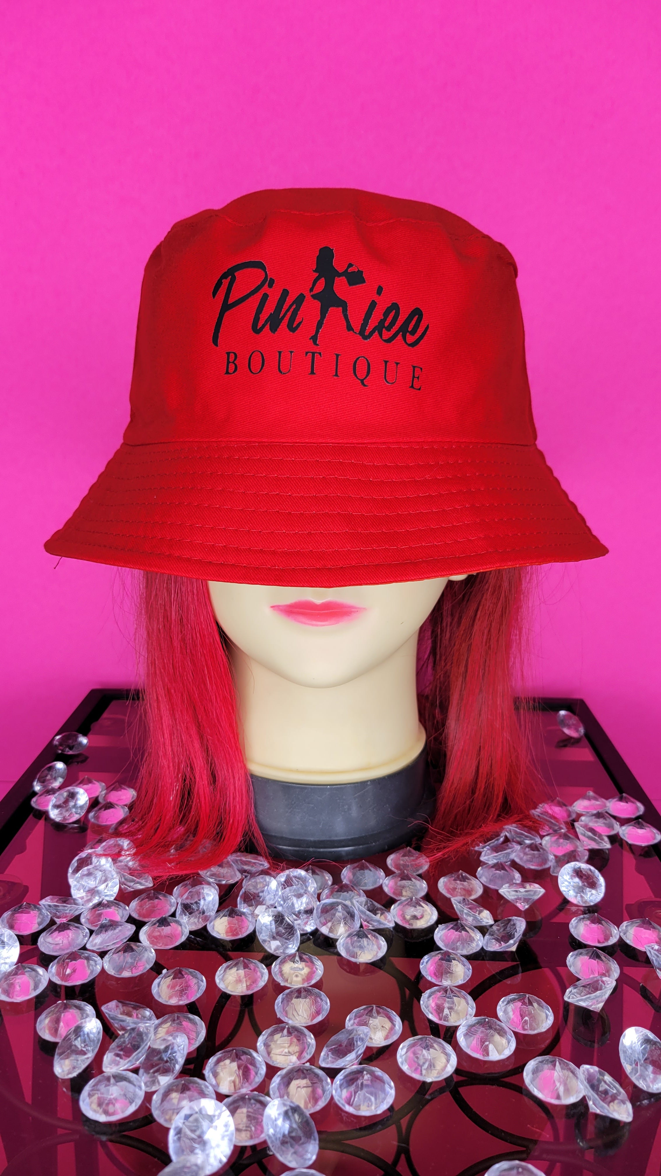 PINKIEE BUCKET HAT (RED)