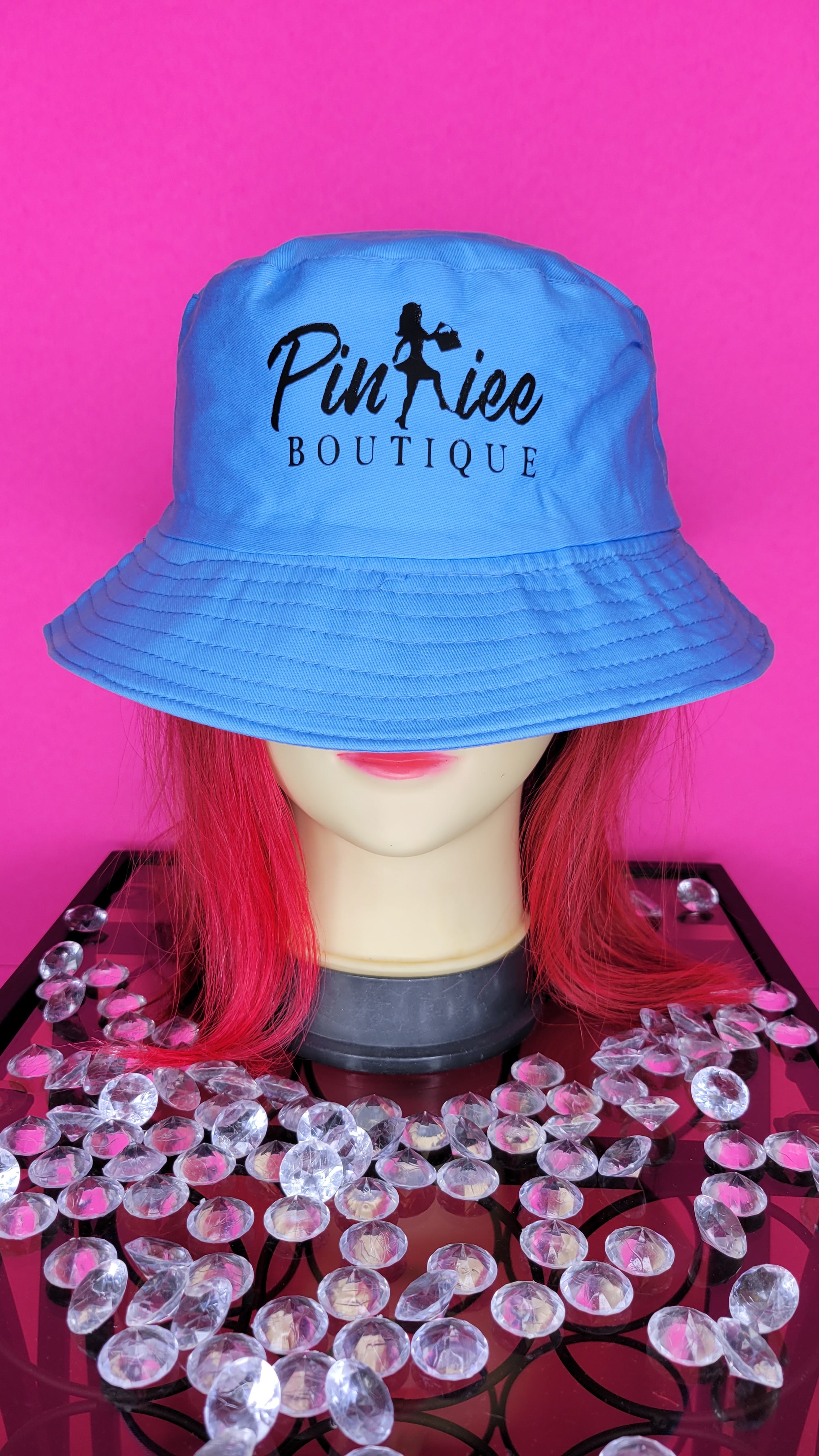 PINKIEE BUCKET HAT  (BABY BLUE)