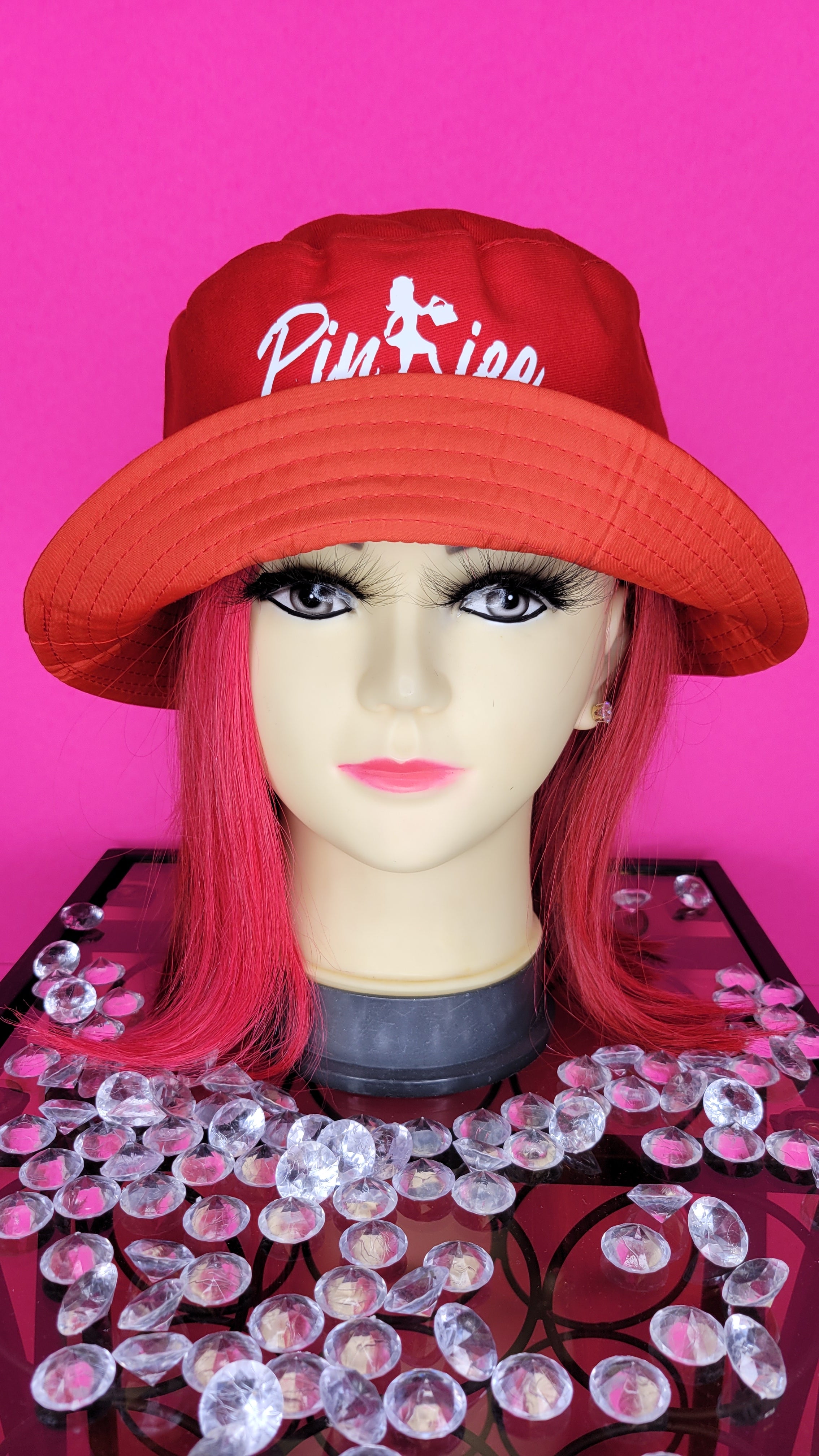 PINKIEE BUCKET HAT (RED)